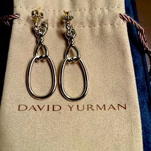 DAVID YURMAN CONTINUOUS 925 Sterling Silver pierced earrings